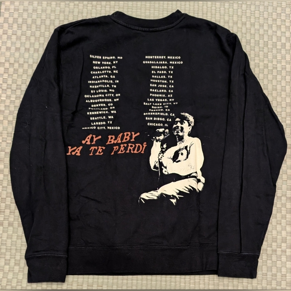 Ivan Cornejo Terapia Tour Crewneck Sweatshirt Black Unisex Size Medium - Picture 2 of 5